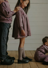 Load image into Gallery viewer, Farren &amp; Me Washed Turtleneck Bib Dress - Washed Purple