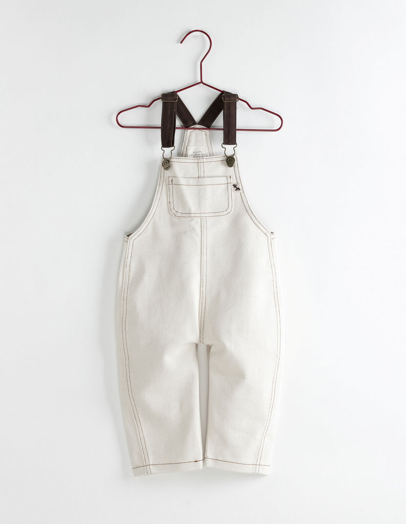 Please Mom Flecked Barrel Overalls