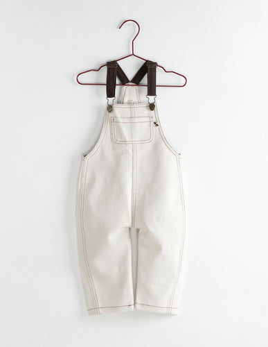 Please Mom Flecked Barrel Overalls