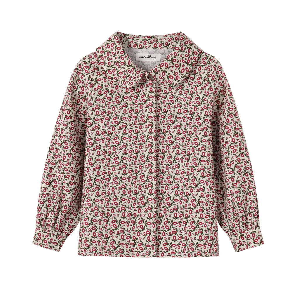 Nou Nelle Floral Magenta Blouse