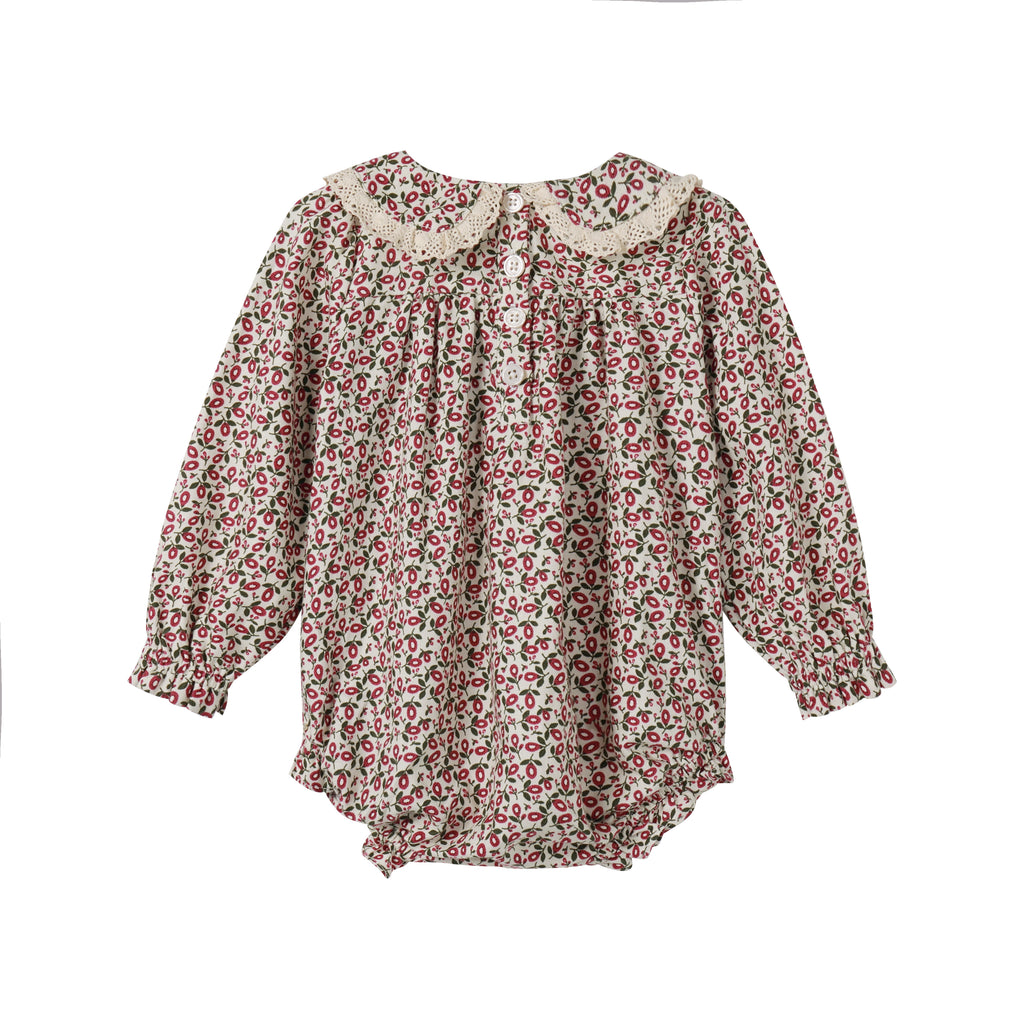 Nou Nelle Floral Magenta Romper