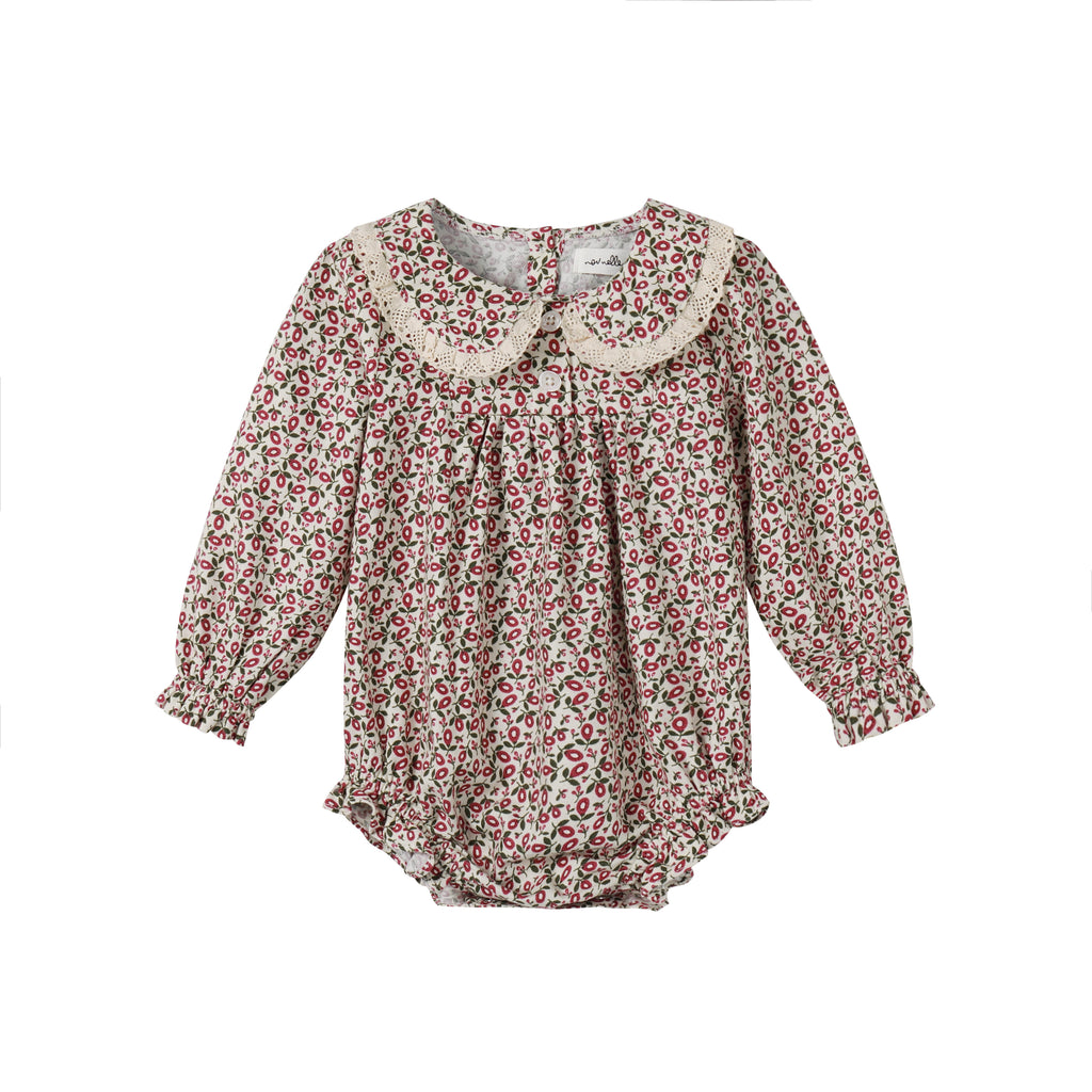 Nou Nelle Floral Magenta Romper – Moonlight