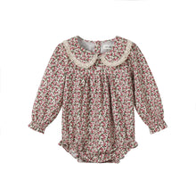 Load image into Gallery viewer, Nou Nelle Floral Magenta Romper