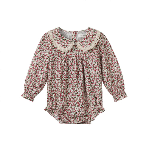 Nou Nelle Floral Magenta Romper