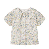 Nou Nelle Floral Yellow Blouse (Short Sleeve)