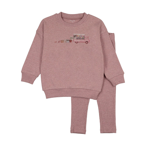 Bee & Dee Flower Truck Outfit - Old Rose