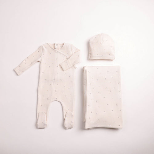 Bee & Dee Boys Flutter And Fly Layette Set - Ivory