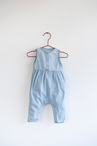 Please Mom Free Fall  Denim Playsuit