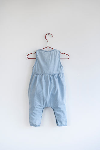 Please Mom Free Fall  Denim Playsuit