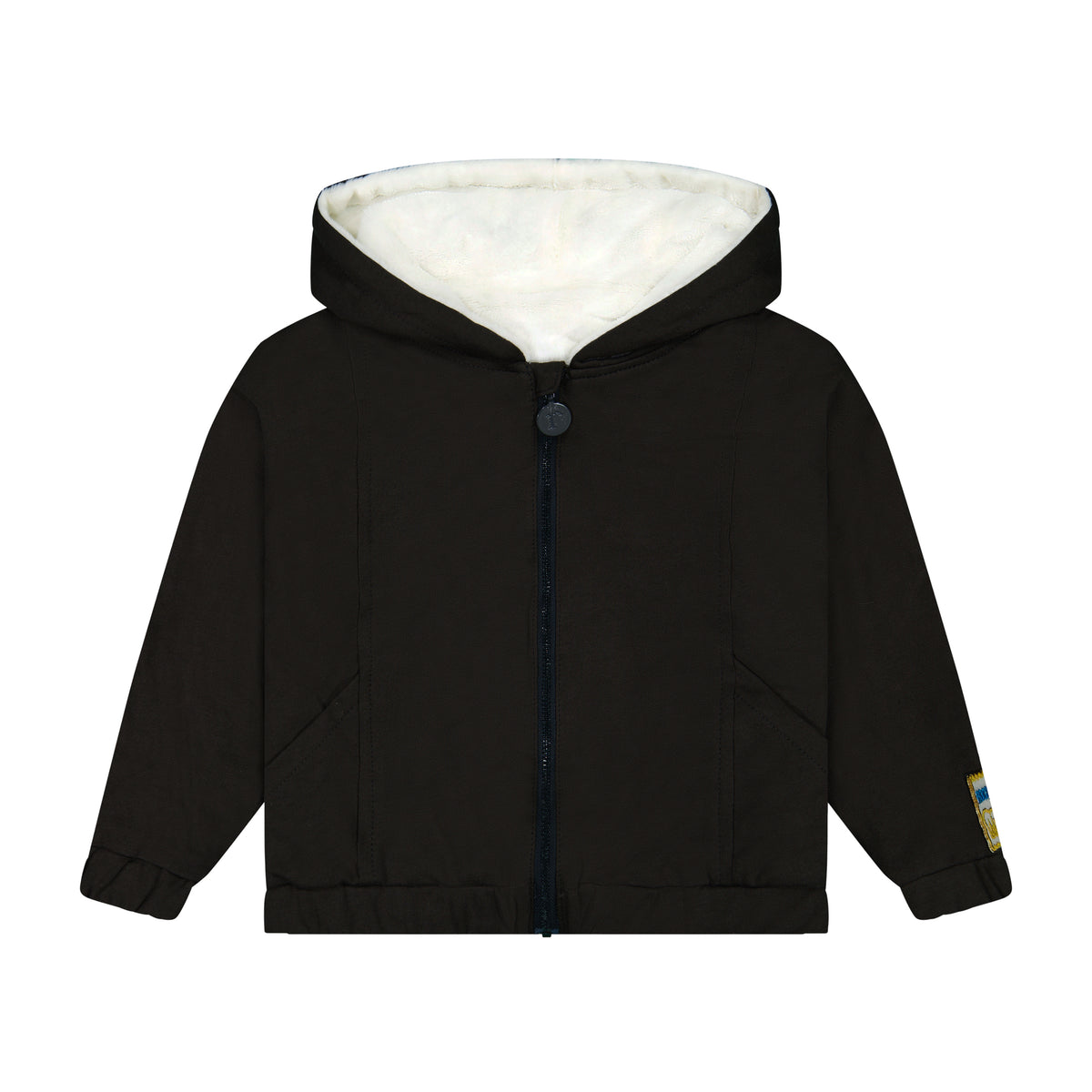 Rooie And Friends Fur Lined Huggle Hoodie - Black – Moonlight