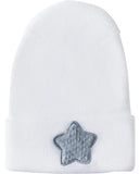 Adora Hospital Hat With Fuzzy Ice Blue Star