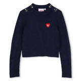 Hugo Long Sleeve Knitted Sweater - Navy