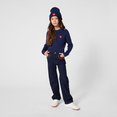 Hugo Long Sleeve Knitted Sweater - Navy