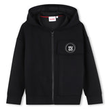 Hugo Hooded Sweatshirt Cardigan - Black