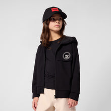 Load image into Gallery viewer, Hugo Hooded Sweatshirt Cardigan - Black