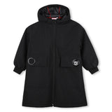 Hugo Long Hooded Parka - Black