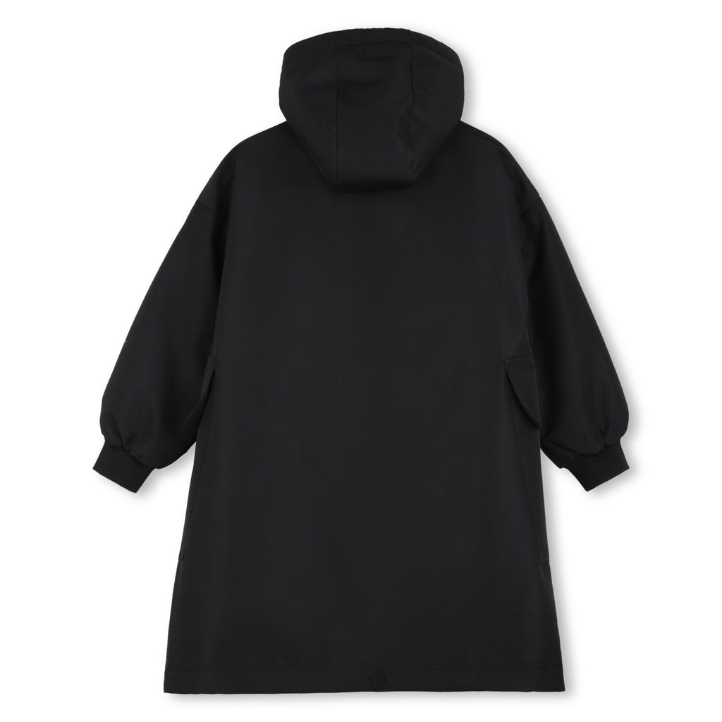 Hugo Long Hooded Parka - Black