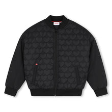 Load image into Gallery viewer, Hugo Bomber Jacket With Heart Quilting - Black
