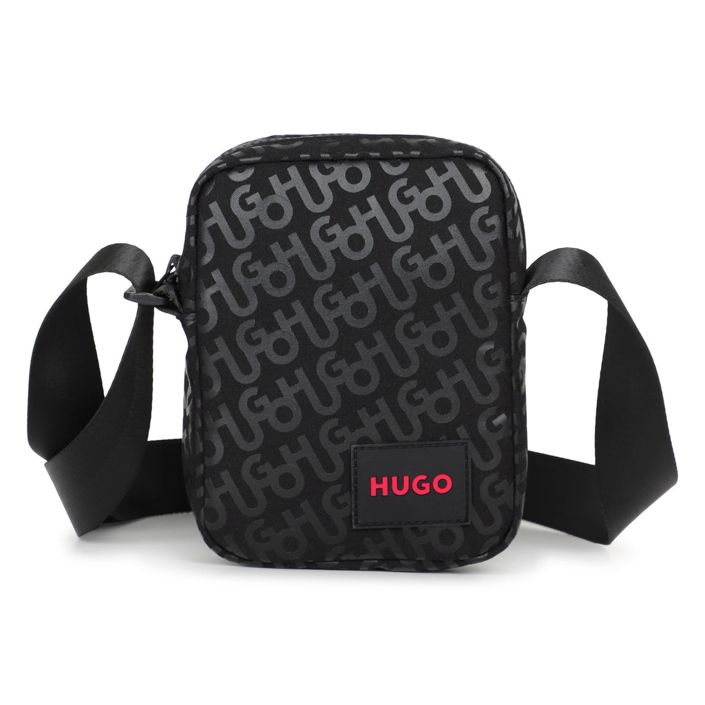 Hugo Messenger Bag With Logo Print - Black
