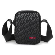 Load image into Gallery viewer, Hugo Messenger Bag With Logo Print - Black