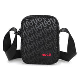 Hugo Messenger Bag With Logo Print - Black