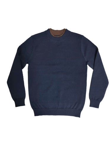 Klai Sydney Chain Knit Sweater - Navy