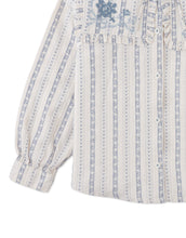 Load image into Gallery viewer, Gingersnaps Esmeralda Blouse With Embroidery And Ruffle Detail GBL1748 - Off White