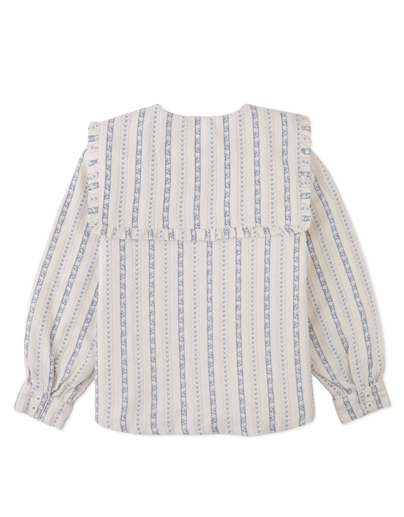 Gingersnaps Esmeralda Blouse With Embroidery And Ruffle Detail GBL1748 - Off White