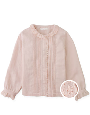 Gingersnaps Adelaida Shirt With Pintucks - Peach