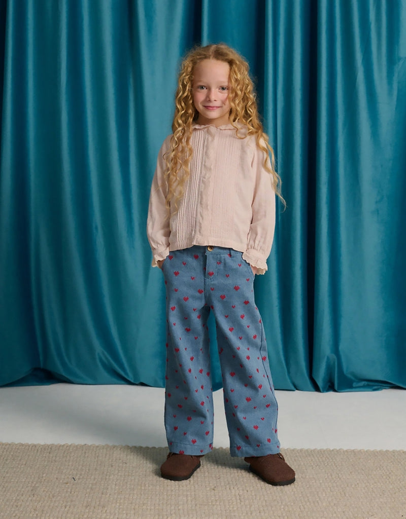 Gingersnaps Adelaida Shirt With Pintucks  GBL1755 - Peach