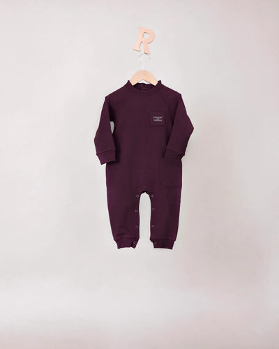 Rooie And Friends Baby Boiler Suit - Mauve