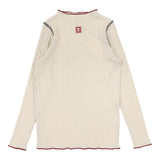 Lil Legs Contrast Funnel Neck - Ecru