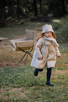 1+ In the Family Gorizia Girly Coat W/ Scarf - Beige
