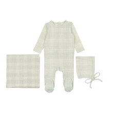 Load image into Gallery viewer, Lil Legs Grid Set - Cream/Blue