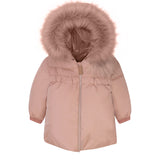 Mantel Gathered High Waist Jacket - Pink