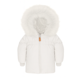 Mantel Gathered High Waist Jacket - White