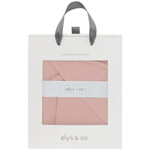 Load image into Gallery viewer, Ely&#39;s &amp; Co Blush Jersey Swaddle Blanket with 2 Beanies