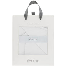 Load image into Gallery viewer, Ely&#39;s &amp; Co Ivory Jersey Swaddle Blanket with 2 Beanies