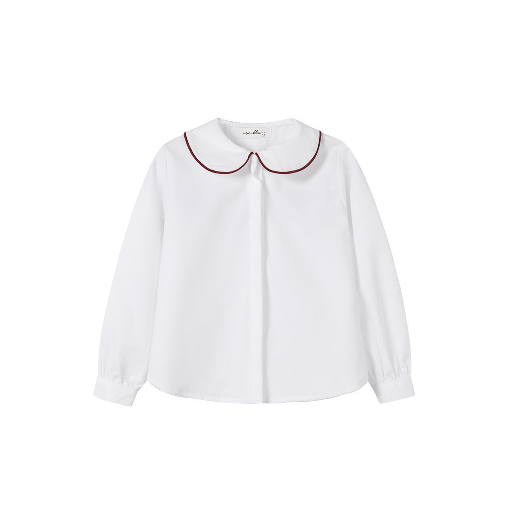 Nou Nelle Piped Girls Blouse