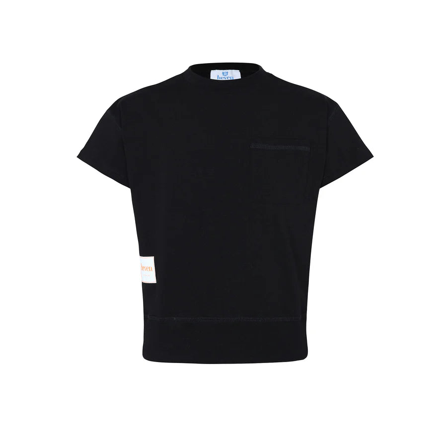 Heven Boys Short Sleeve T-shirt H35 - Black