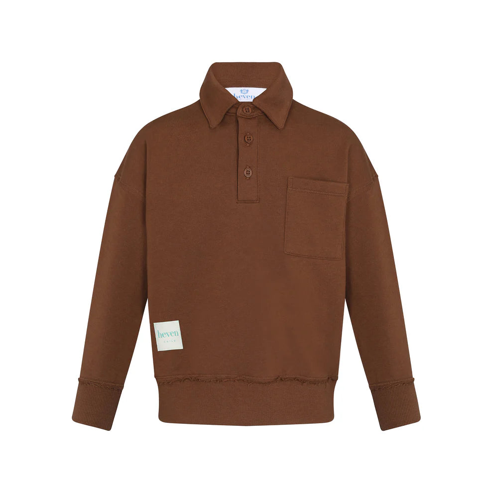Heven Boys Polo Sweatshirt H41 - Mocha