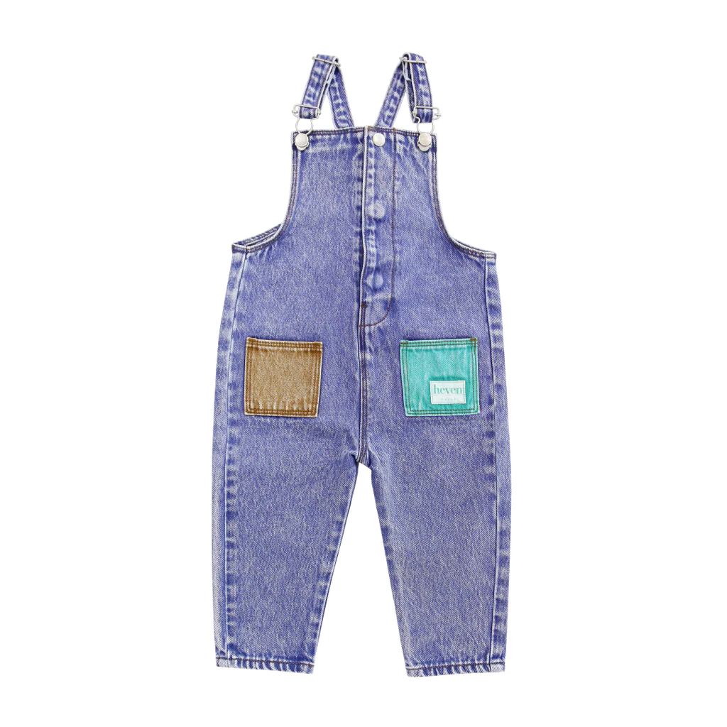 Heven Denim Pocket Overalls H53 - Green