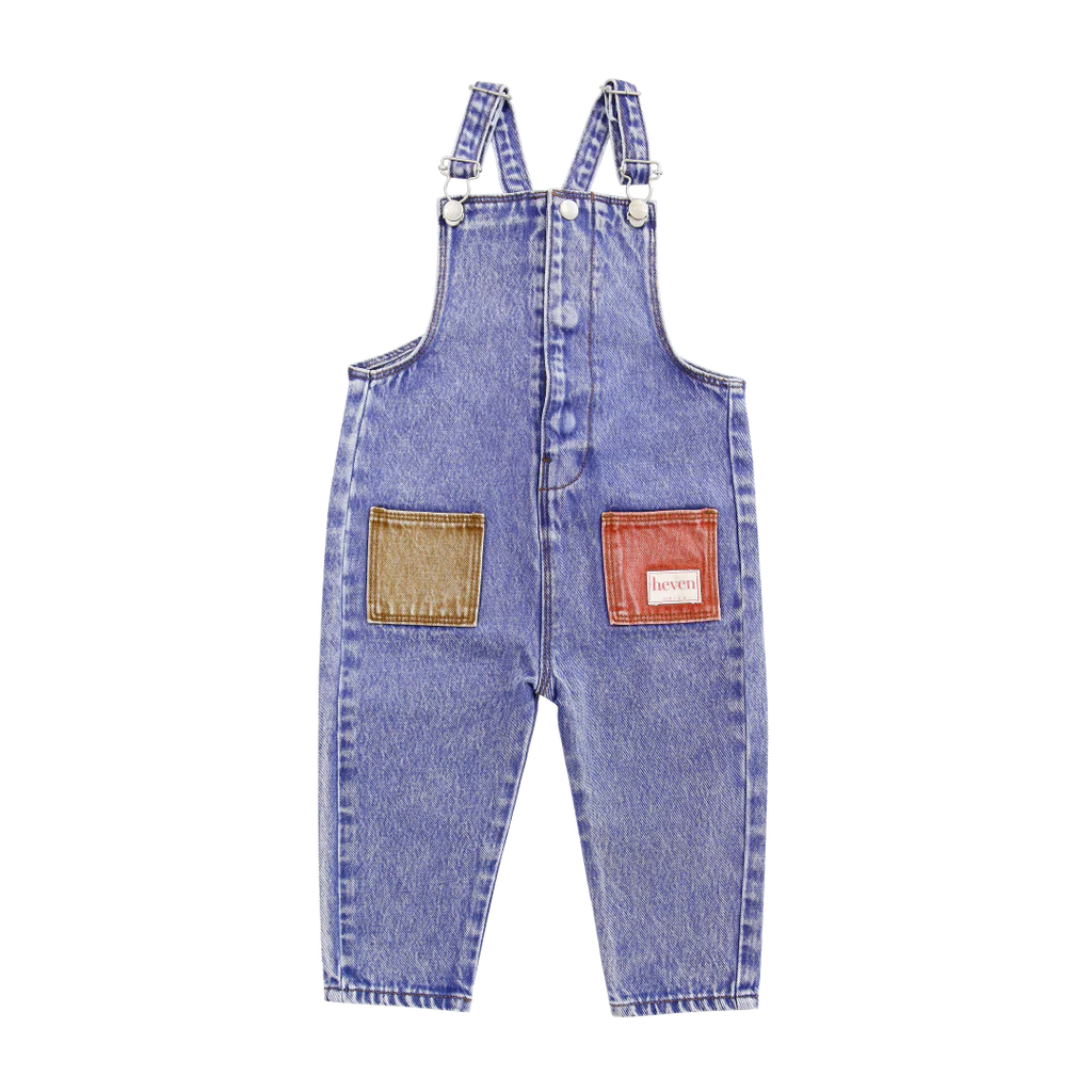 Heven Denim Pocket Overalls H53 - Pink