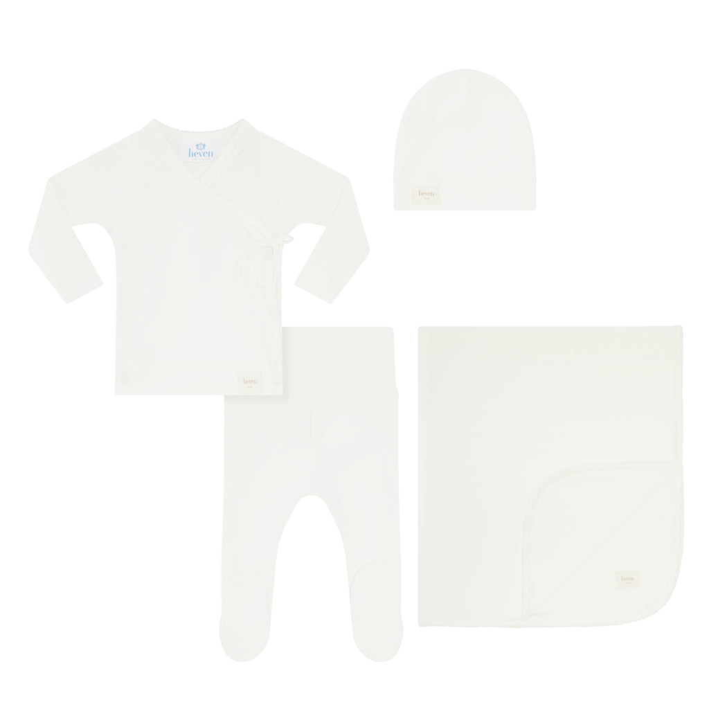 Heven Wrap Layette Set - Ivory (H68 + H71)