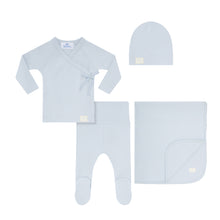 Load image into Gallery viewer, Heven Wrap Layette Set - Light Blue (H68 + H71)