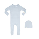 Heven Footie And Hat - Light Blue (H70)