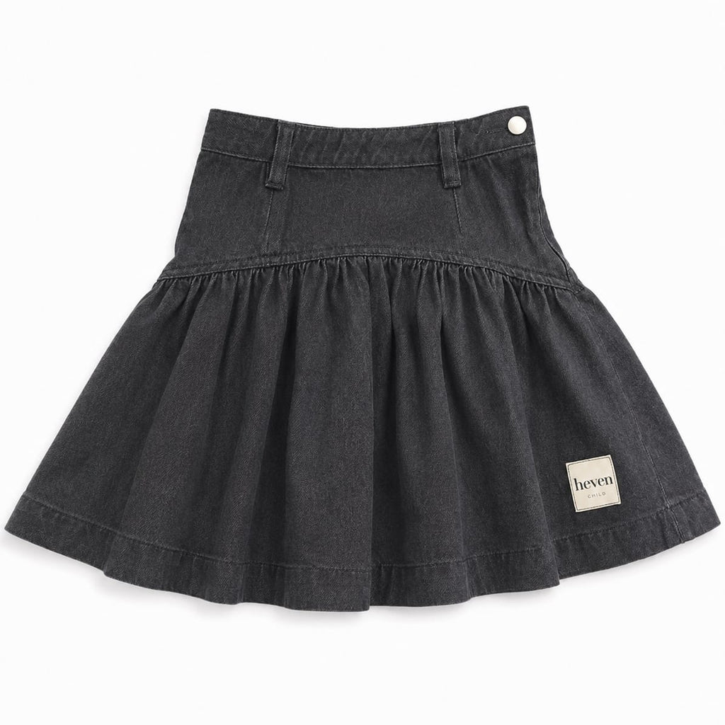 Heven Denim Skirt - Black Denim (H86)
