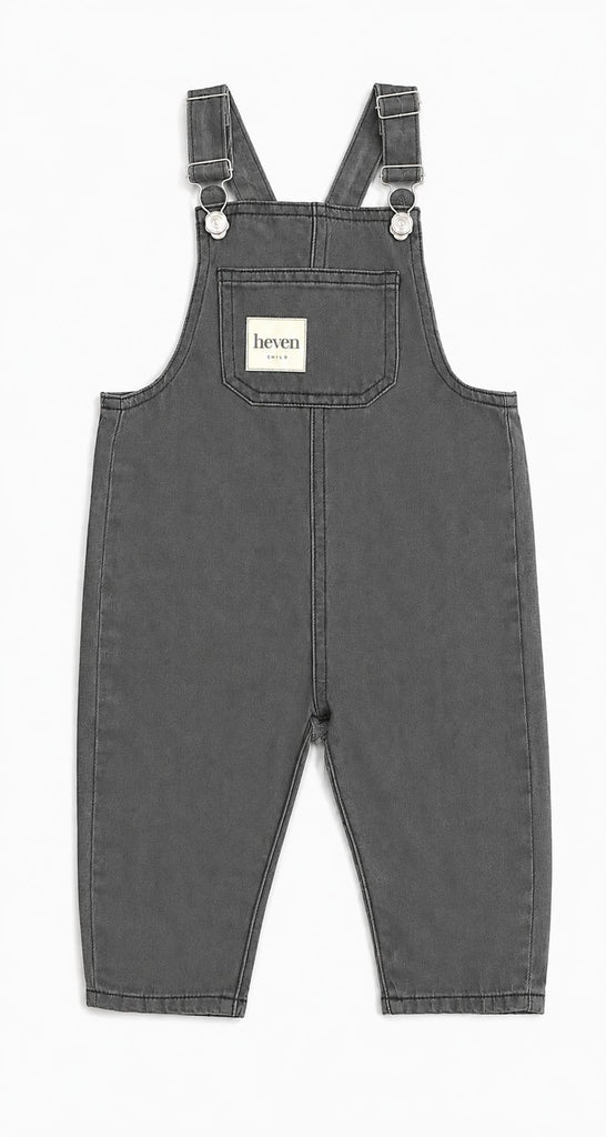Heven Denim Overalls - Grey Denim (H87)
