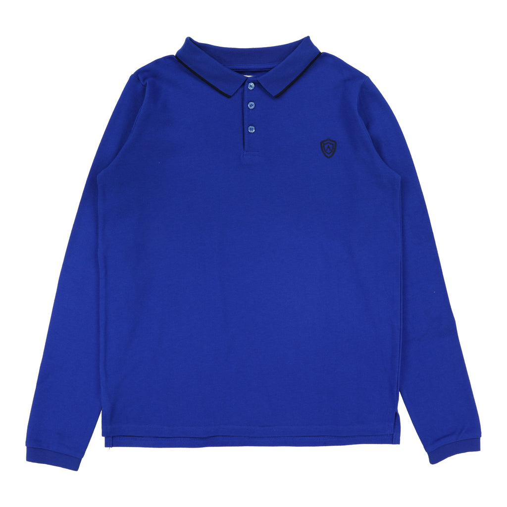 Lil Legs Collar Trim Polo - Cobalt Blue