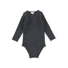 Load image into Gallery viewer, Lil Legs Ribbed Crewneck Onesie - Heather Grey